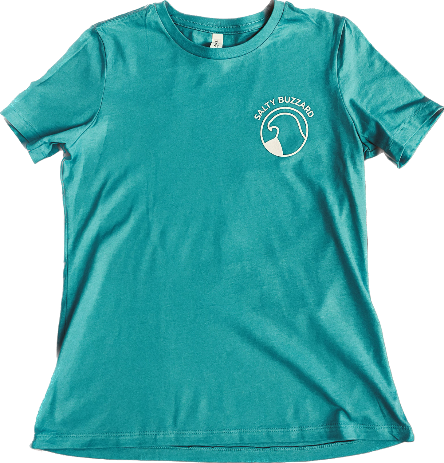 Women's Classic Salty Buzzard Tee-Teal