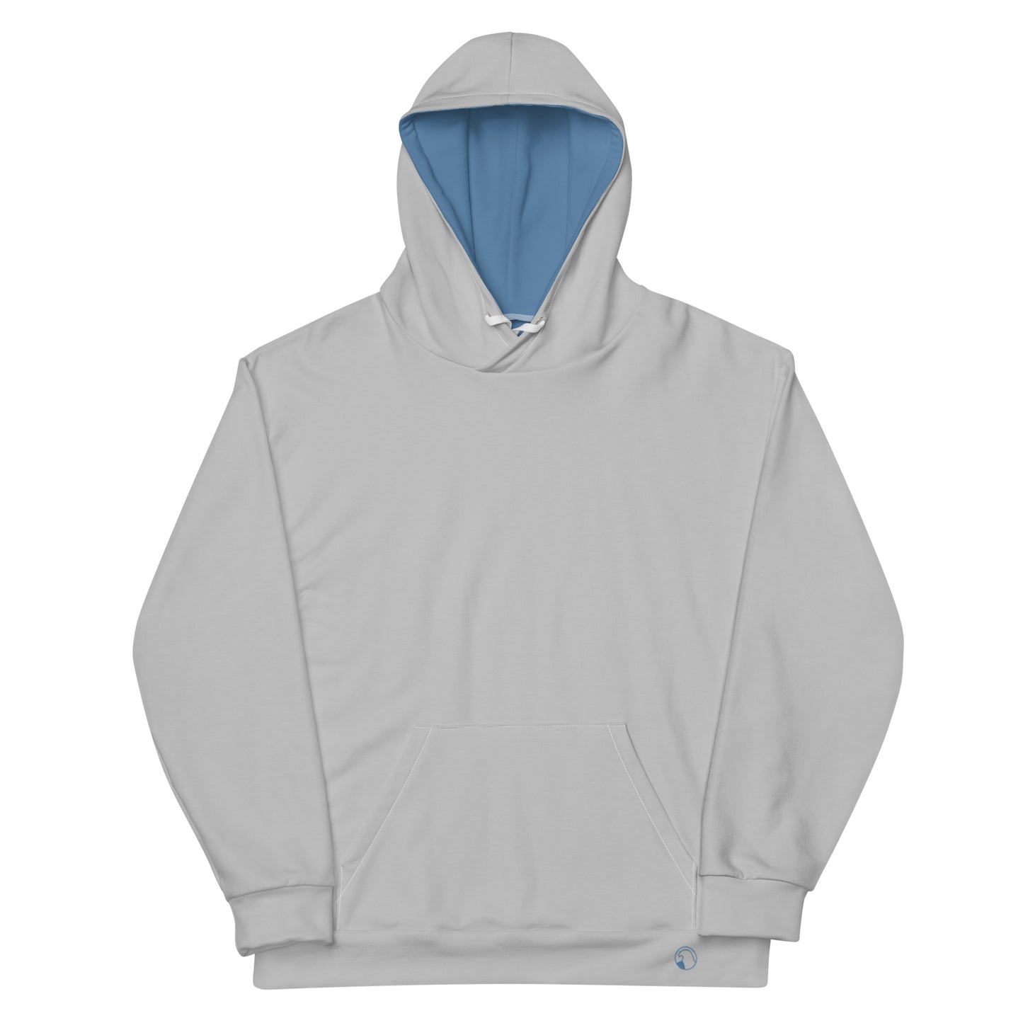 Mid-weight Performance Hoodie Grey/Marine Blue