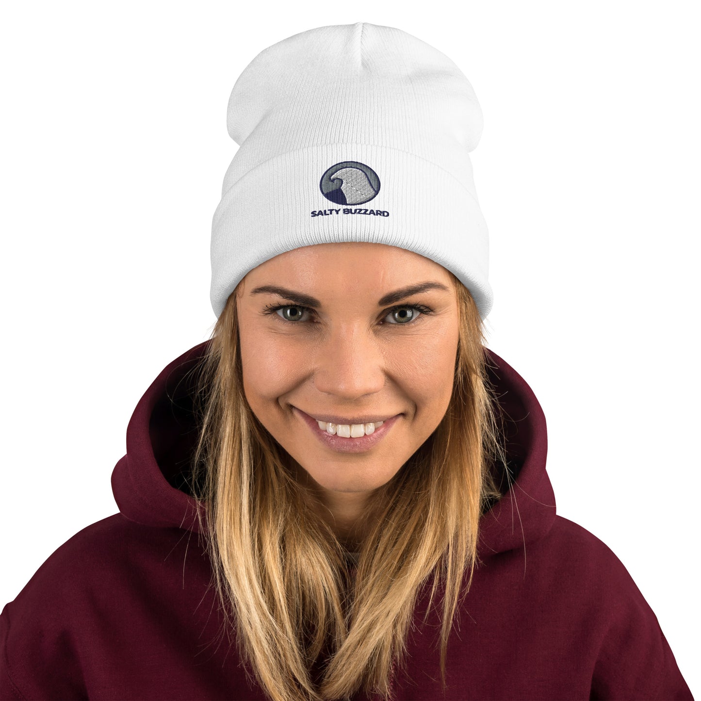 Salty Buzzard Embroidered Beanie